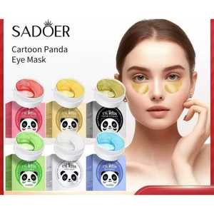 Set di maschere per gli occhi in Gel Panda di cartone animato 96 patch Vegan idratante idratazione e rivitalizzazione terapia per la cura della pelle - Product Image 1