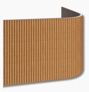 Panneaux muraux en bois massif classiques minimalistes avec des rayures verticales, design insonorisant pour la décoration intérieure, utilisation domestique et hôtelière - Product Image 2