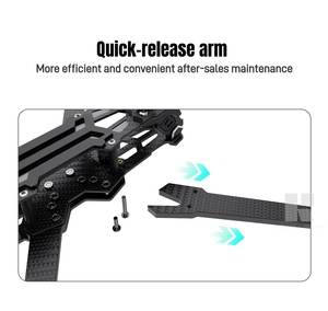 Telaio per Drone FPV in Fibra di Carbonio 3K, Resistente alle Cadute ed Esplosioni, Facile da Installare e Riparare, 5,6,7,<span class=keywords><strong>8</strong></span>,9 Pollici, Personalizzabile - Product Image 6