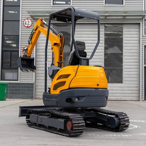Potente Miniexcavadora de Cabina Cerrada de 2.5 Toneladas, Miniexcavadora de Orugas para Trabajos de Construcción, CE EPA - Product Image 1