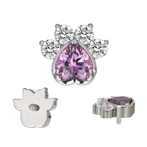 Juego de <span class=keywords><strong>Piercing</strong></span> de Titanio G23 con Diseño de Garra de Gato y Corazón con Circonita Cúbica en el <span class=keywords><strong>Centro</strong></span>, Joyería Corporal de 16G, <span class=keywords><strong>Piercing</strong></span> Helix, <span class=keywords><strong>Piercing</strong></span> Labret, <span class=keywords><strong>Piercing</strong></span> para <span class=keywords><strong>Labio</strong></span> - Product Image 4