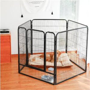 Vente en gros de petite cage de transport d'animal familier de fer fil robuste avec le modèle solide extérieur de parc de chien prix bon marché de Chine - Product Image 6