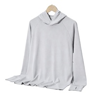 Chemises de pêche à manches longues pour hommes Palmyth, avec capuche, protection UV UPF 50, séchage rapide, impression par transfert thermique sans couture