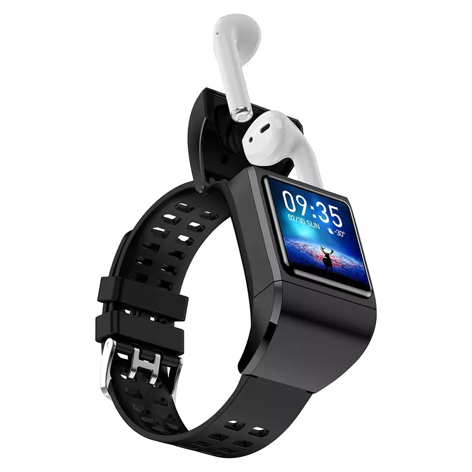 Çin tedarikçisi satış TWS cevap/çağrı yapmak G36PRO spor spor izle ile tam dokunmatik 2 in 1 kablosuz kulaklık akıllı saat
