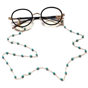 Cadena para <span class=keywords><strong>Gafas</strong></span> y Mascarillas de Metal Turquesa con Perlas, Hecha a Mano, Antipérdida, de Zhenjiang, la Más Vendida en <span class=keywords><strong>Amazon</strong></span> - Product Image 5