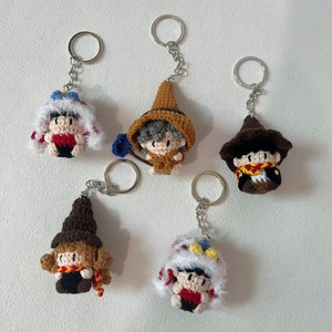 Portachiavi in Lana Lavorata all'Uncinetto a Quattro Fili con Personaggi dell'Accademia di Magia, Stile Instagram, <span class=keywords><strong>Hermione</strong></span> - Product Image 1
