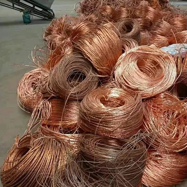 Proveedor de chatarra de alambre de cobre puro millbery chatarra de alambre de cobre chatarra 99.99%