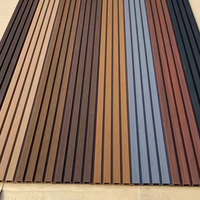 Panneau Mural en Bois Composite (WPC) et PE Moderne à Couleur Personnalisée pour Décoration Extérieure