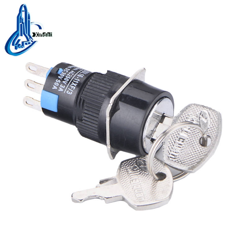 16mm 5V 12V 24V 220V Square Round LED Push Button Switch Lamp Momentary Push Button Switch Self Locking 3A/250V Power Switch