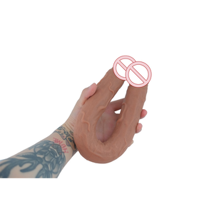 Venda Quente: Brinquedos Sexuais Realistas com <span class=keywords><strong>Dildo</strong></span> de Duas Pontas, Macio e Longo, 465g para Lésbicas - Product Image 4