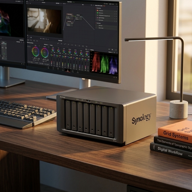 DS1825+ Enterprise Video Production & Storage - Scale to 360TB, 25GbE Speed 8-Bay Diskless NAS Network Storage Server