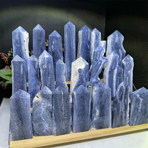 High Quality Natural Gemstone Crystal <strong>Stone</strong> Blue Coral <strong>Jade</strong> Fossil Point for Decoration - Product Image 3