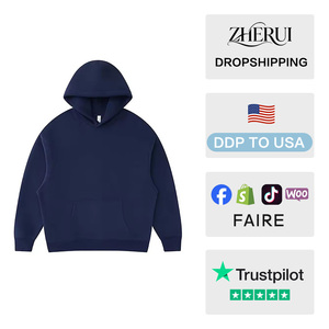Sudadera con Capucha de Color Sólido, 100% Algodón, 500 g/m², de Alta Calidad, con Bolsillos - Product Image 2