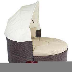<strong>Outdoor</strong> Patio Rattan Wicker Round Sun <strong>Daybed</strong> <strong>with</strong> <strong>Canopy</strong> - Product Image 2