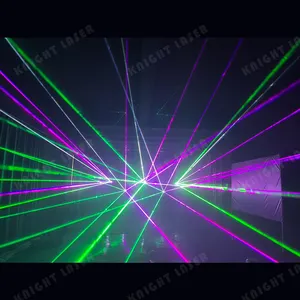 Mini Full Color Rgb 3000Mw Laser Dmx Podium Animatie Licht Ilda