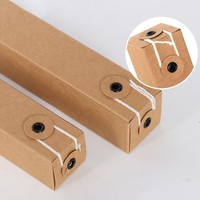 Boîte d'emballage pour huiles essentielles, pliable, en papier kraft brun recyclé, boîte pour diffuseur d'arômes, emballage cadeau haut de gamme pour cosmétiques et artisanat