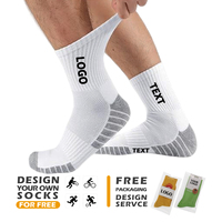 Chaussettes de sport pour hommes en coton de haute qualité, chaussettes de basketball et de football - absorbantes et respirantes, OEM