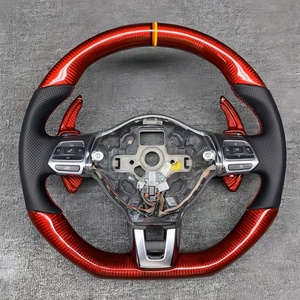 Personalización de fábrica para Volkswagen Polo <span class=keywords><strong>Golf</strong></span> 6 <span class=keywords><strong>GTI</strong></span> R CC MK7 Mk6, modelo <span class=keywords><strong>antiguo</strong></span> mejorado, volante de coche de fibra de carbono - Product Image 1