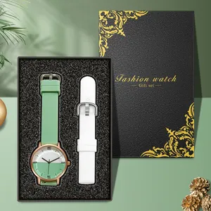 WJ-11300 Wholesale New Women Silicone GENEVA Quartz Watch Gift Set Personalized Digital Dial Sports Luxury Watches Accept Custom