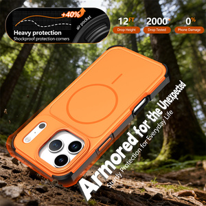 Nouvelle coque de protection magnétique antichoc mate pour iPhone 17 16 15 Pro Max avec aimant puissant et finition givrée - Product Image 6