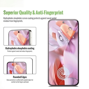 Protection d'écran en verre trempé HD transparent ultra-fin à couverture intégrale avec impression soyeuse 9H, personnalisée en usine, pour Google Pixel 10 11 Pro XL 9a - Product Image 2