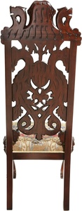 CH-C057, chaise d'<span class=keywords><strong>évêque</strong></span> d'église en bois de chêne massif personnalisée par manufacture, chaise d'église en bois de chêne sculpté simple plus d'option de couleur - Product Image 5