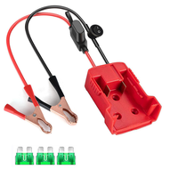 Adaptateur de batterie au lithium pour outils électriques Makita Dewei Mi Woqili Ubi, pince de batterie, pince crocodile avec interrupteur fusible