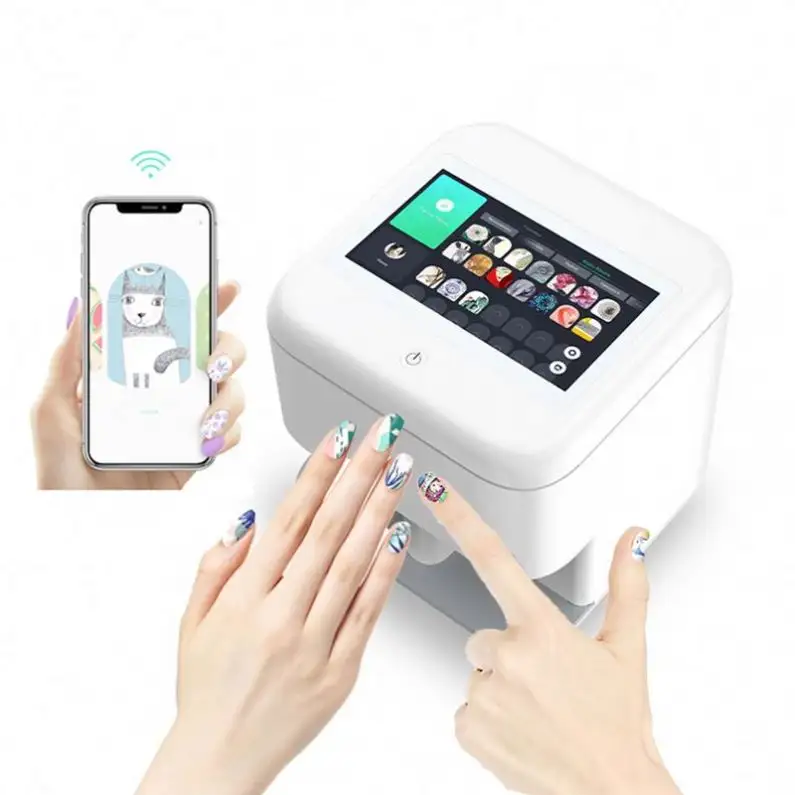 Imprimante 3d pour ongles, fonctionne facilement, plusieurs fonctions, appareil de dessin photo numérique pour nail art