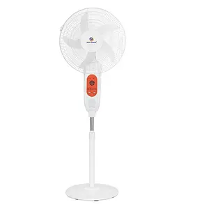 Ventilateur de sol d'urgence de 16 pouces et 18 pouces avec télécommande LED USB Ventilateur de refroidissement solaire rechargeable sur pied