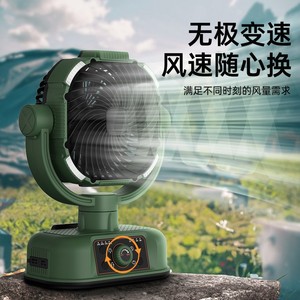 Outdoor Camping Fan With Led Light Oscillating Portable <b>Battery</b> Powered Usb Charging For Outdoor Use - Product Image 4