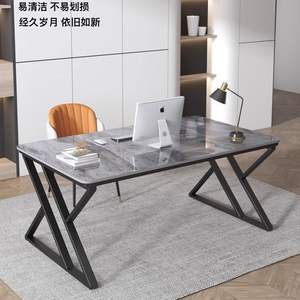 Escritorio para Computadora con Superficie de Piedra, Estilo Nórdico, 80x60x70cm, 100x60x70cm, 120x60x70cm, 140x60x70cm, 160x80x70cm, 180x90x70cm, Simple, para Oficina en Casa - Product Image 5