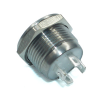 12mm 16mm 19mm 22mm 25mm 30mm courte course étanche Ip65 métal bouton poussoir interrupteur puissance lumière LED interrupteur tactile 5v 12v 24v 220v