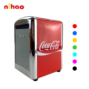 NIHAO Dispensador de Servilletas Metálico Personalizado al por Mayor, Caja Rectangular de Hojalata para Toallitas, Grado Alimenticio <span class=keywords><strong>con</strong></span> Resorte, Envase de Hojalata para Bar - Product Image 1