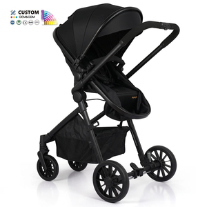 Passeggino per <span class=keywords><strong>Neonati</strong></span> 3 in 1 con Seggiolino Auto, Sistema da Viaggio Pieghevole Reversibile e Regolabile, Culla Trasformabile in Seduta e Posizione Sdraiata - Product Image 3