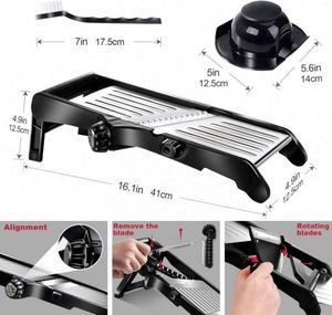 New Multifunctional Gadget Adjustable <b>Vegetable</b> <b>Chopper</b> Stainless Steel Tomato Slicer Food Slicer Mandolin Slicer <b>for</b> Kitchen - Product Image 5
