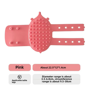 Cepillo de Silicona Plegable y Portátil para Mascotas, con Correa Ajustable, Cepillo de Masaje Flexible para Perros y Gatos - Product Image 6