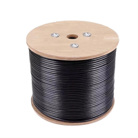 Cable Ethernet de Alta Velocidad Cat6a Cat6 Cat5e Cat5 CCA 305M 100M para Exteriores, Cable de Red para Monitoreo
