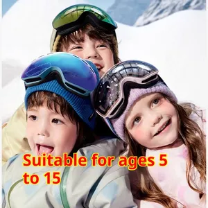 Gafas de esquí para niños con película realista, REVO, doble capa, antivaho, para nieve, pueden causar miopía - Product Image 1
