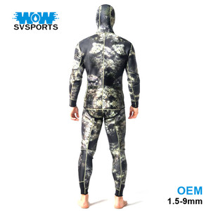 Traje de buceo neopreno 3mm hombres pesca Pesca submarina snorkel traje de baño partido - Product Image 4
