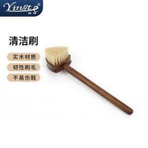 Yinste Shoe <b>Brush</b> Wooden Handle Soft Bristle For Cleaning Shoes - Product Image 1