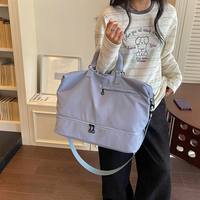 Sac de voyage léger et extensible grande capacité avec séparation sec/humide, sac de sport avec compartiment à chaussures pour le sport et les séjours d'une nuit, sac de sport de type duffle