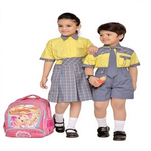 Uniformes OEM de fabricación de uniformes Unisex, tela personalizada de Oro y Gris, a juego - Product Image 1