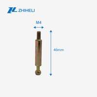Vis de connexion en acier M4x40 pour meubles, 3-en-1, avec verrouillage à came, pour connecteurs de placards, fixations et vis de jonction pour salle à manger et chambre