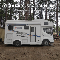Camping-cars 6 places avec auvent miniature L pour Volkswagen Westfalia, caravane de voyage mobile