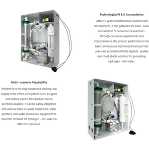 Module d'eau enrichie en hydrogène avancé pour distributeur d'eau, usage commercial et domestique, eau riche en hydrogène dédiée, 5L/min, 3000PPB - Product Image 4