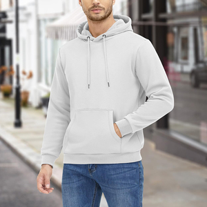 Nouveau Pull à Capuche Homme Formel Oversize Hiver Couleur Unie Personnalisé Tissu Lourd Boutonné 100% Coton 480g 3D Vente ODM - Product Image 1