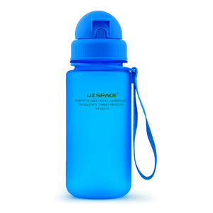 Botella de Agua de Plástico Reutilizable de Diseño Bonito UZSPACE, Botellas de Agua de Plástico Tritan Libres de BPA con Pajita para Bebés, Niños y Escuela - Product Image 1