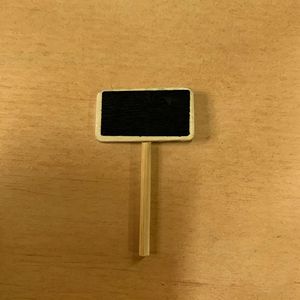 Chiyuan - Mini Pizarra de Madera con Clip, 3.5 Pulgadas, Rectangular, de una Sola Cara, Hecha a Mano, para Notas, Fotos y Etiquetas - Product Image 2