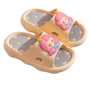 Zapatillas de verano para interiores para niños, bonitos dibujos animados para bebés y niñas, plantilla de goma antideslizante de fondo suave, diseño de sensación de caca - Product Image 2
