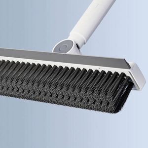 Promotional Modern Bathroom Floor <b>Brush</b> Two-in-one Steel Handle Long-handled Waterproof Nylon Bristles Household Cleaning <b>Brush</b> - Product Image 2